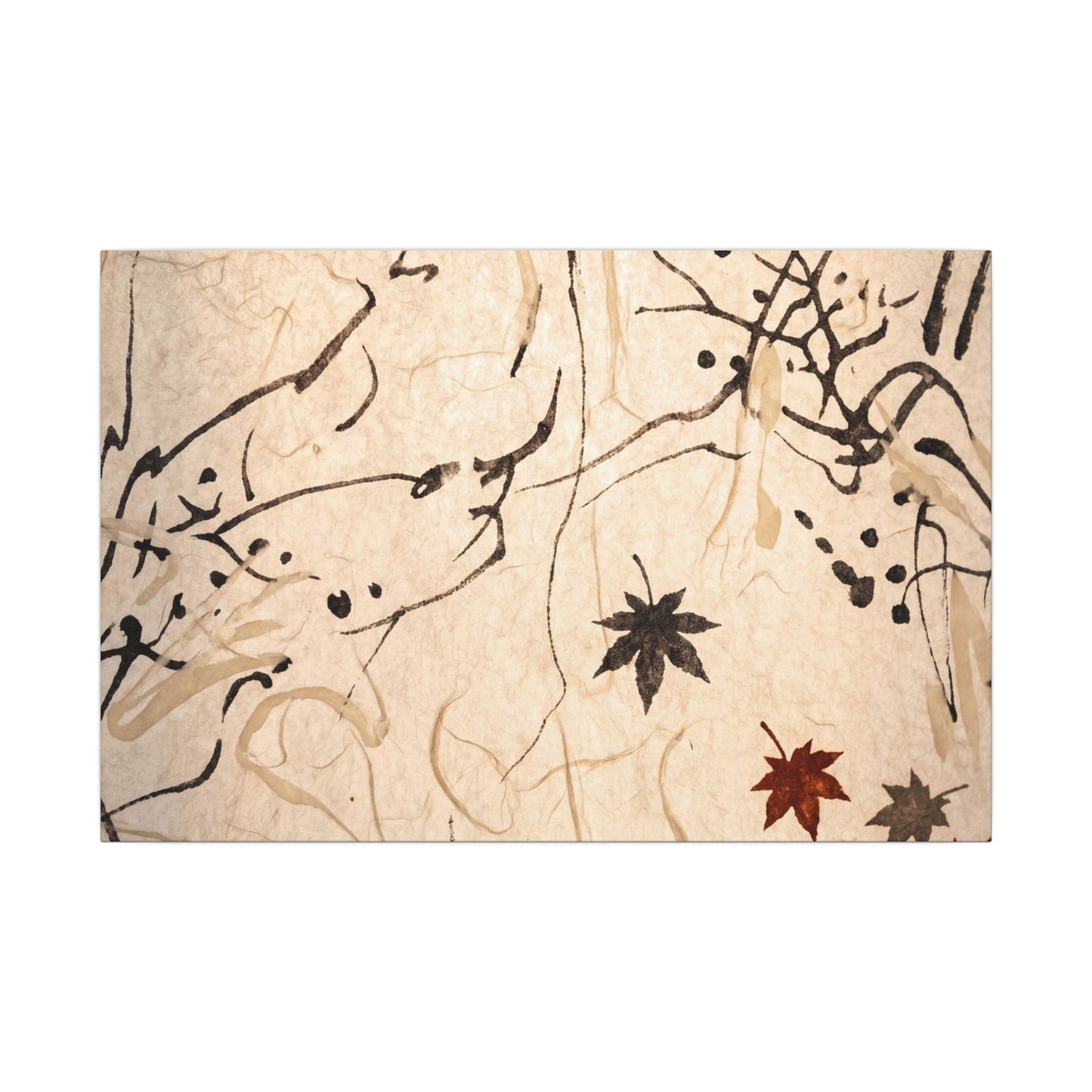 Golden Hour Shoji Screen Canvas Art - Japandi Fukinsei