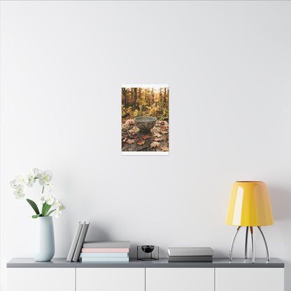 Golden Hour Ceramic Bowl Canvas Art - Japandi Fukinsei