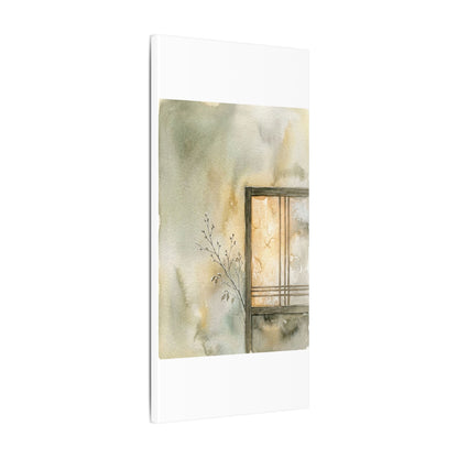 Ma Shoji Screen Canvas Art - Japandi Watercolor