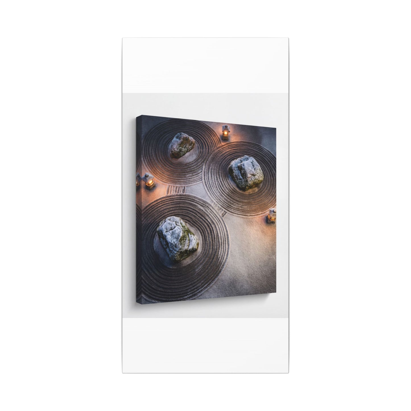 Candlelight Rock Garden Canvas Art - Japandi Ma