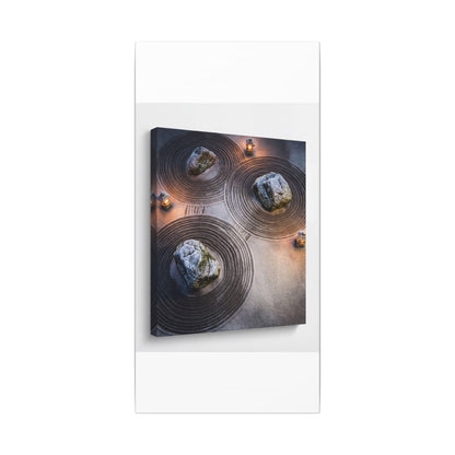 Candlelight Rock Garden Canvas Art - Japandi Ma