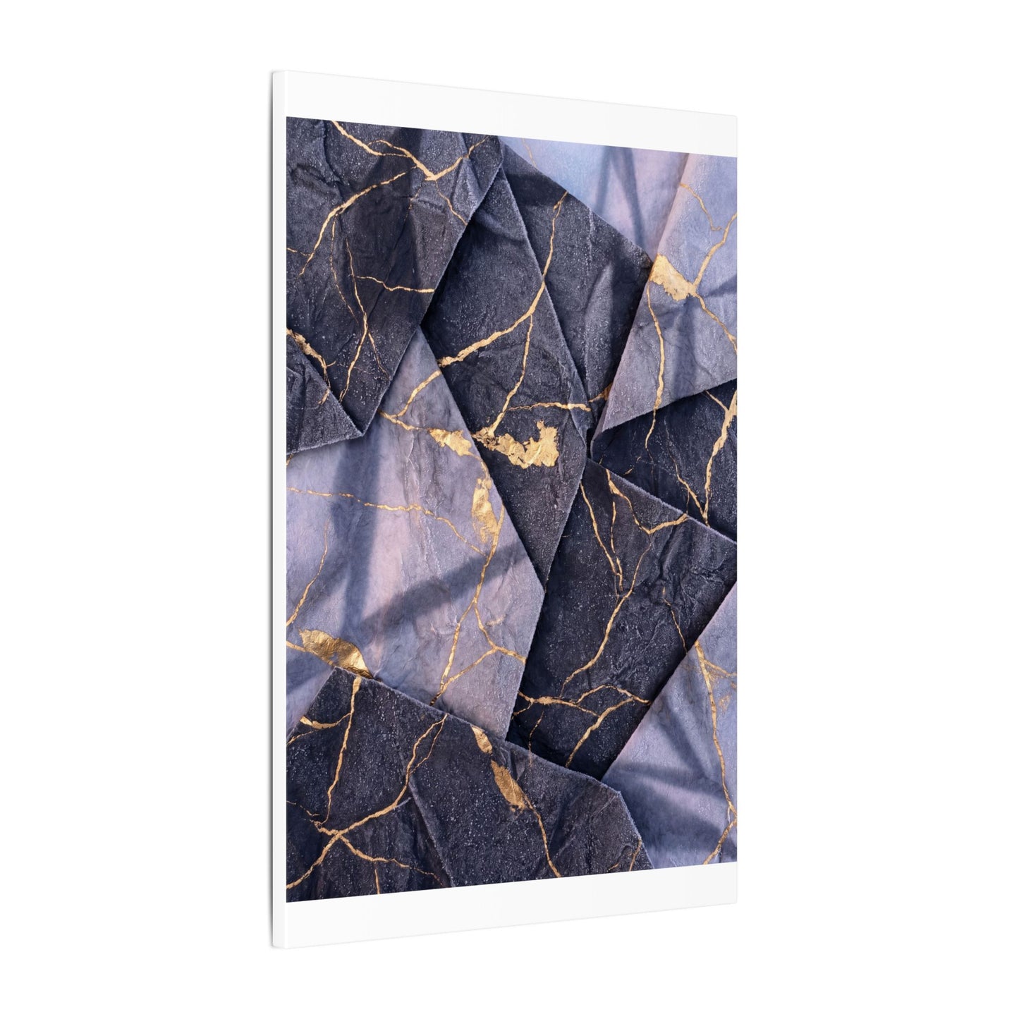 Seijaku Paper Fold Canvas Art - Kintsugi Gold Vein