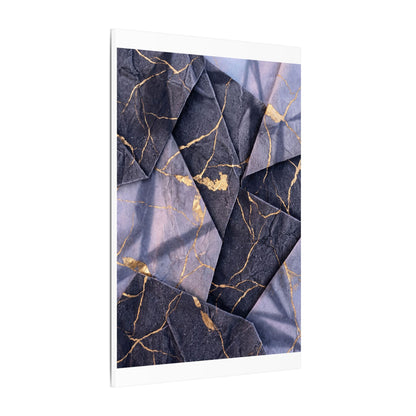 Seijaku Paper Fold Canvas Art - Kintsugi Gold Vein