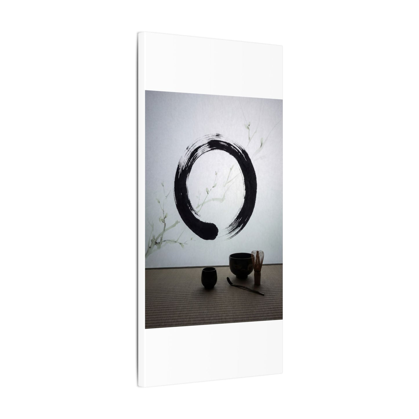 Tea Ceremony Enso Canvas Art | Peaceful Zen Art