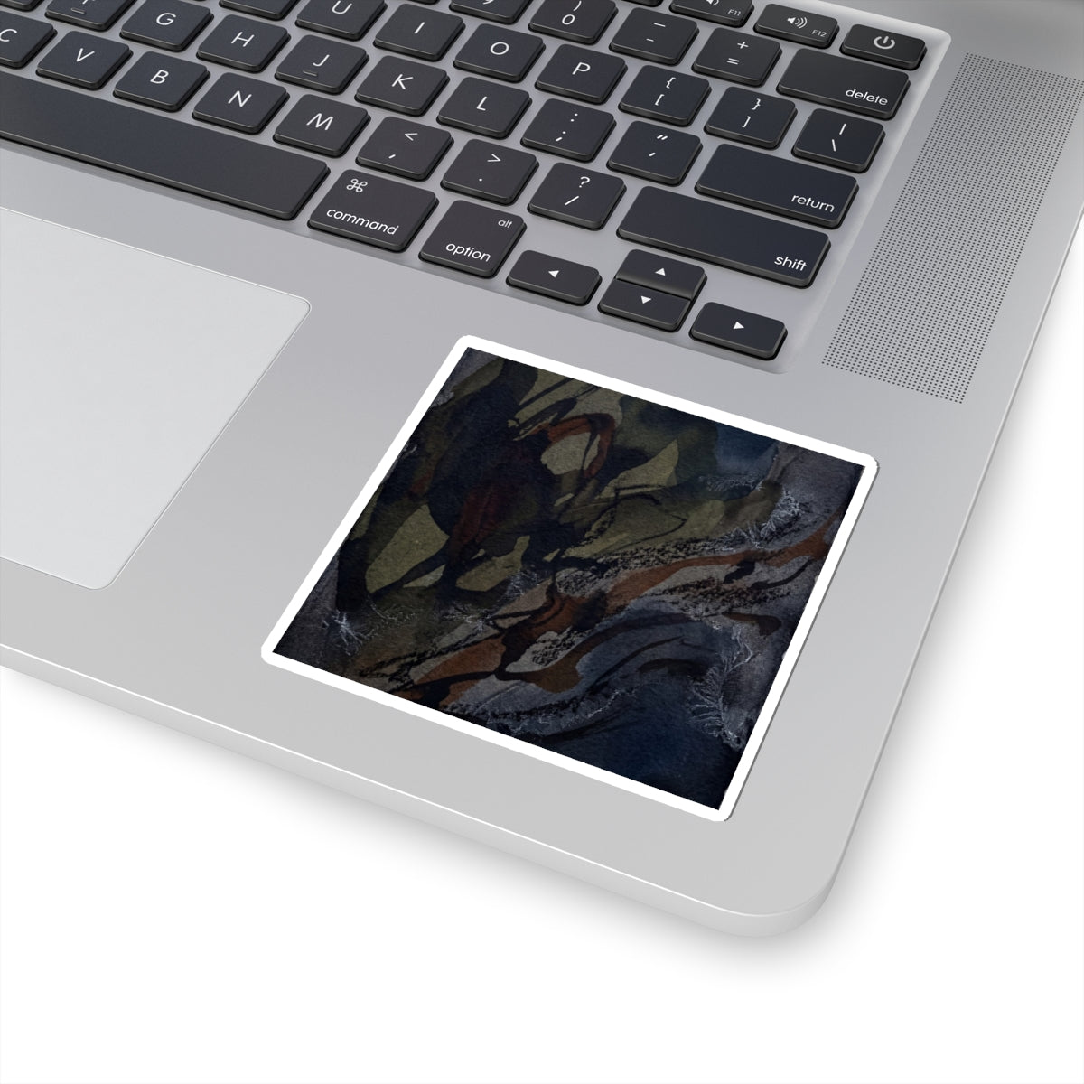 Overcast Shadow Play Sticker - Dark Japandi Fukinsei Art Print