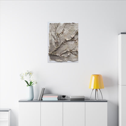 Summer Cherry Blossom Texture Canvas Art | Earthy Decor