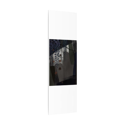 Wisteria Autumn Canvas Art | Dark Japandi Moody Design