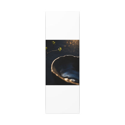 Ma Ceramic Bowl Canvas Art - Dark Japandi Shadow Zen
