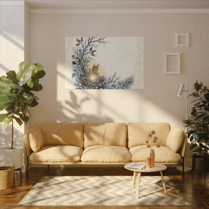 Winter Shoji Screen Forest Whimsy Canvas Art | Enchanting Decor
