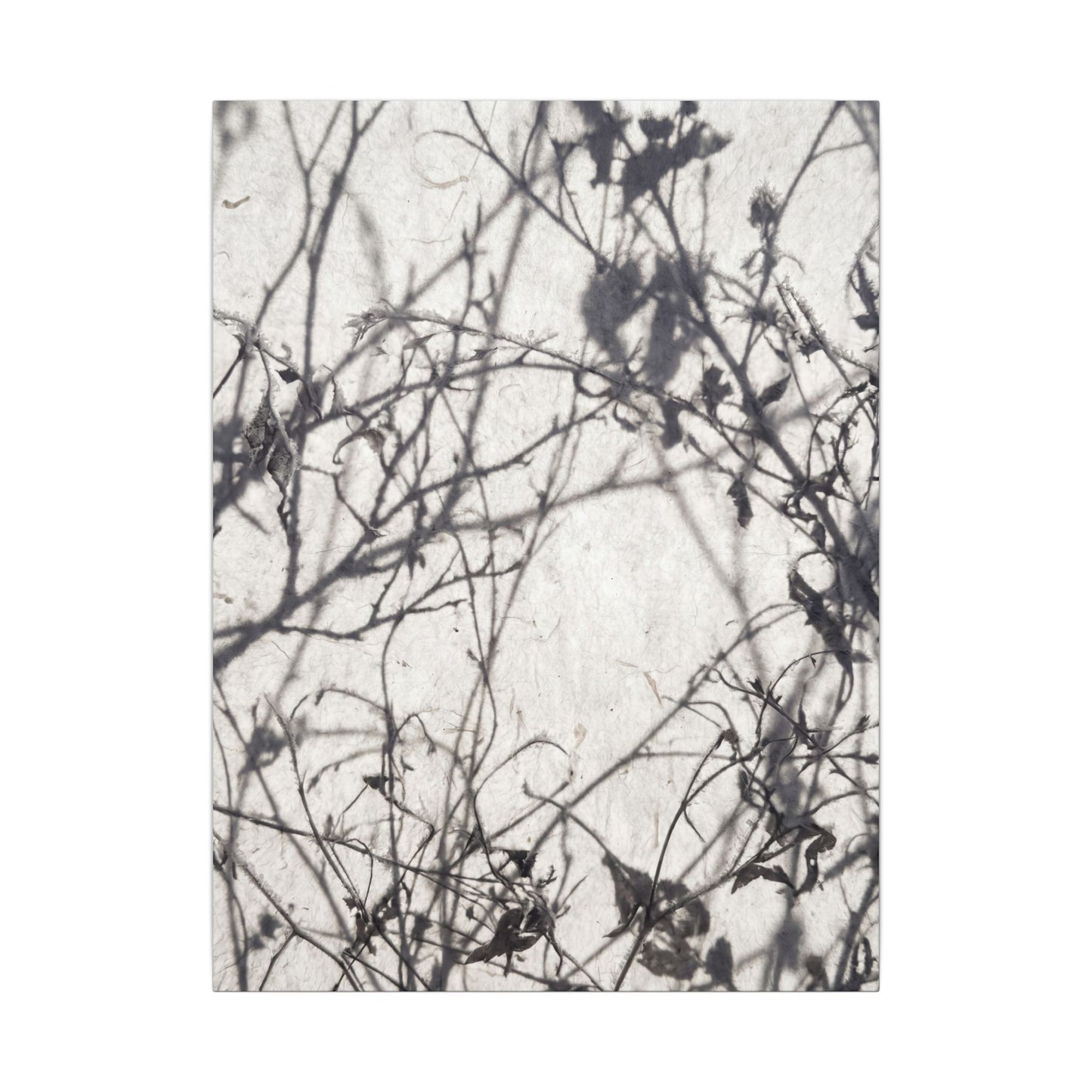 Winter Shadow Play Japanese Pattern Canvas Art | Elegant Decor