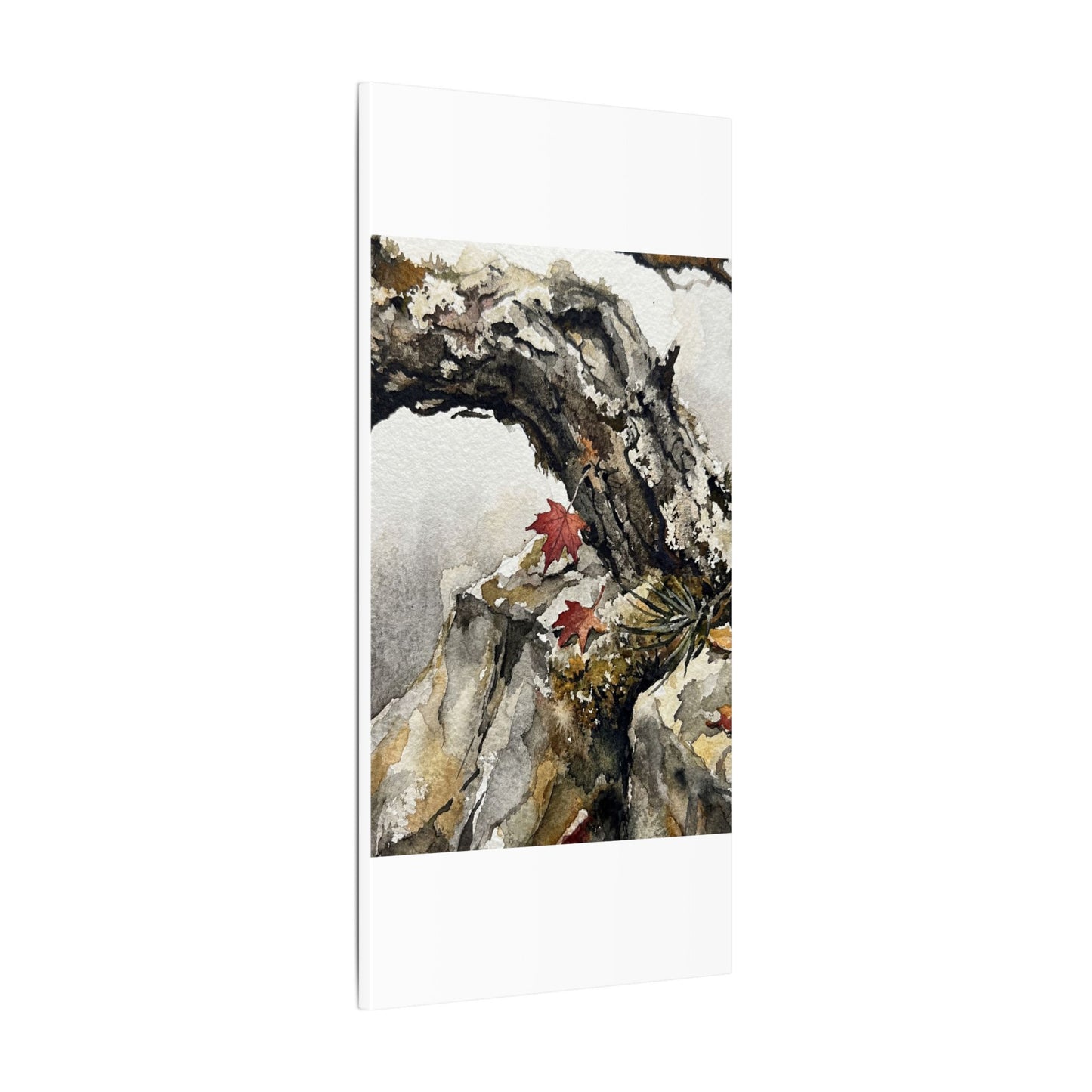 Pine Tree Autumn Canvas Art | Japandi Earthy Design