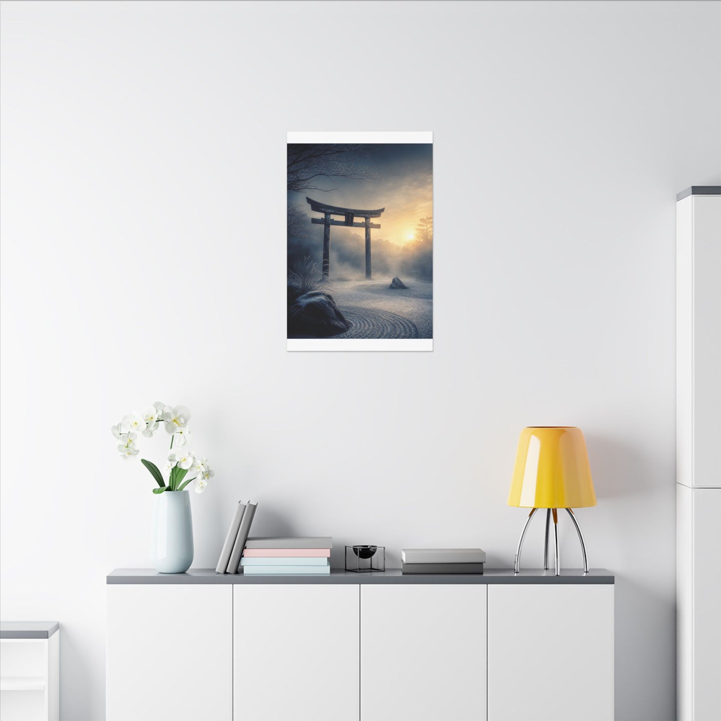 Zen Torii Gate in Golden Hour | Karesansui Canvas Art