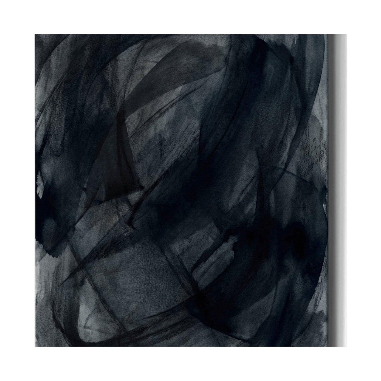 Deep Tones Dark Japandi Charcoal Wall Art Print