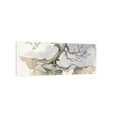 Moonlight Pine Tree Canvas Art - Japandi Ma