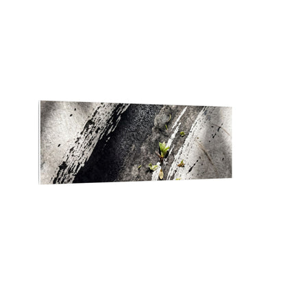 Ink Brushstroke Canvas Art | Spring Dark Japandi Moody Minimal Art