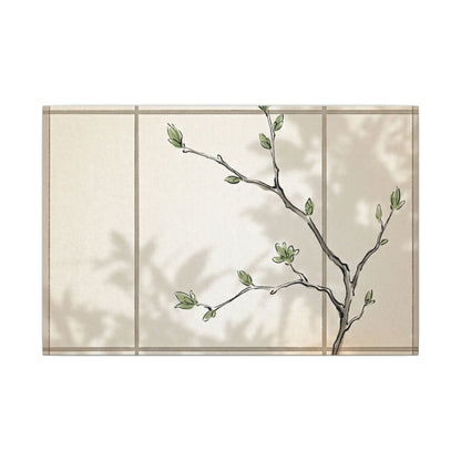 Shoji Screen Spring Canvas Art | Japandi Cozy Design