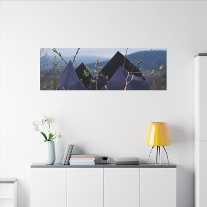 Paper Fold Canvas Art | Spring Kintsugi Gold Repair Art