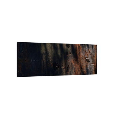 Rust Patina Shadow Zen Canvas Art | Luxurious Dark Japandi Art