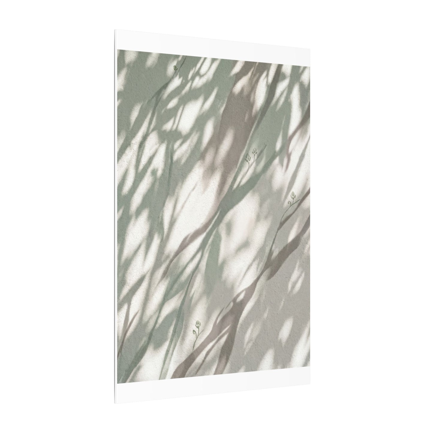 Japandi Shadow Play in Dappled | Japanese Pattern Canvas Art