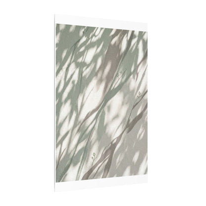 Japandi Shadow Play in Dappled | Japanese Pattern Canvas Art