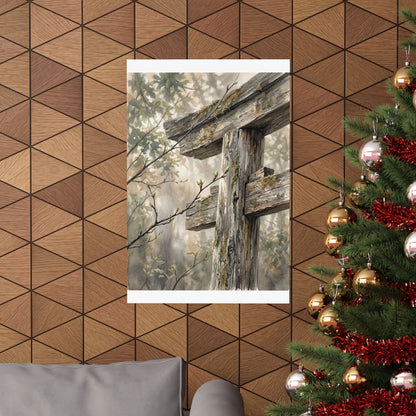 Torii Gate Spring Wall Art Print | Japandi Neutral Design
