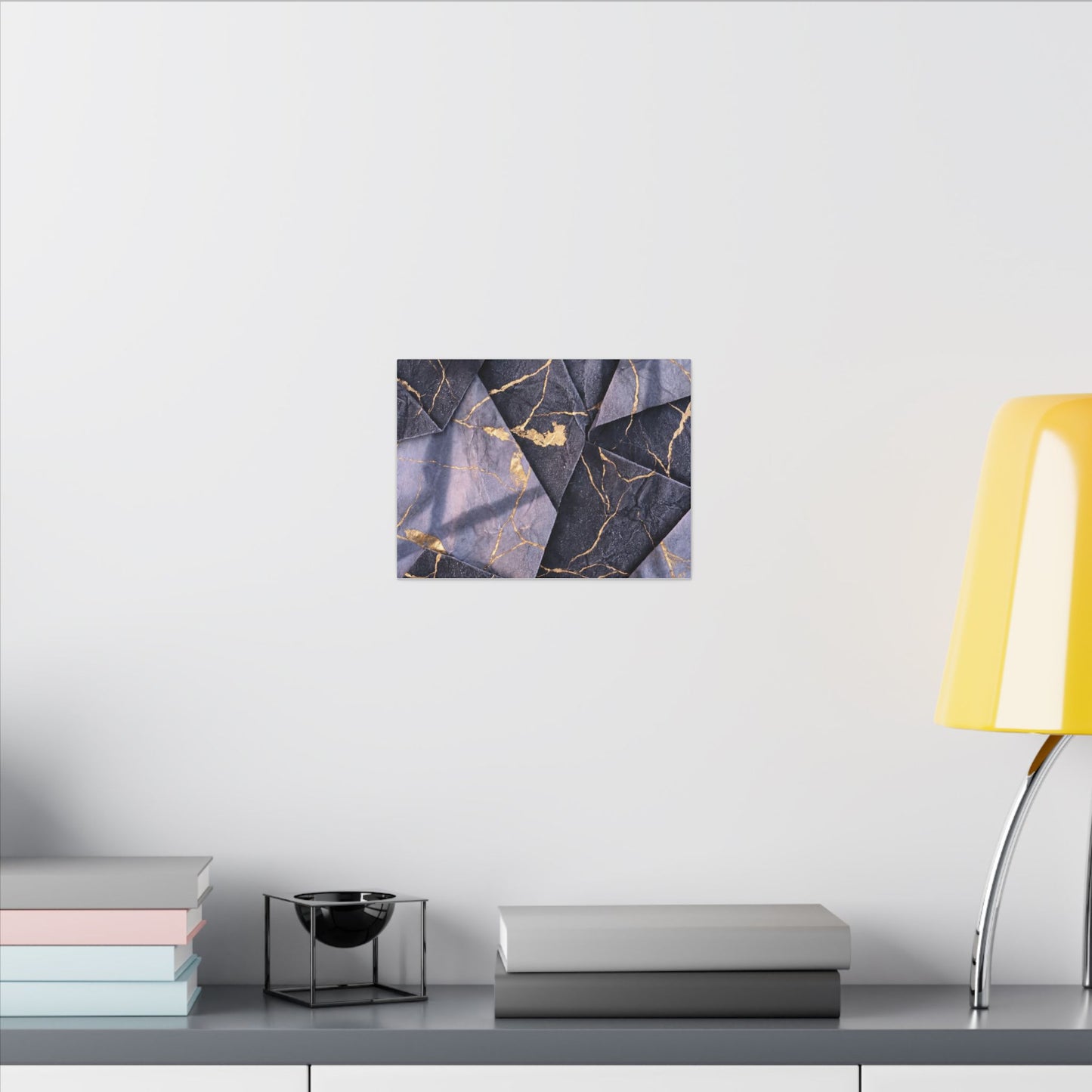 Seijaku Paper Fold Canvas Art - Kintsugi Gold Vein