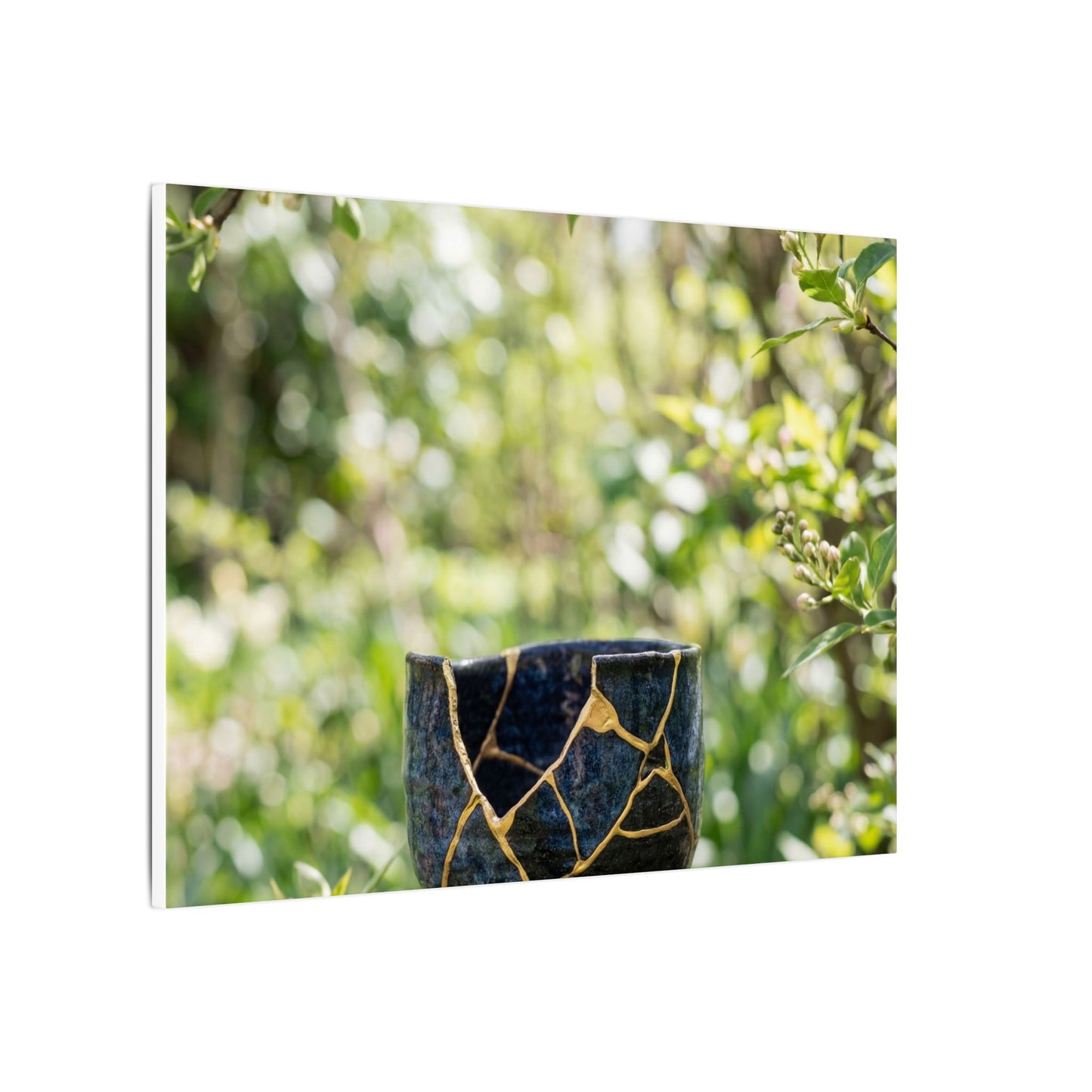 Kintsugi Broken Pottery in Dappled | Broken Beauty Canvas Art