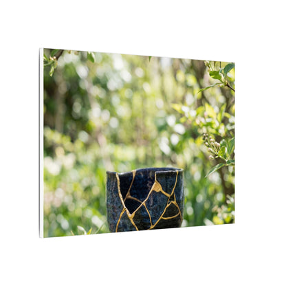 Kintsugi Broken Pottery in Dappled | Broken Beauty Canvas Art