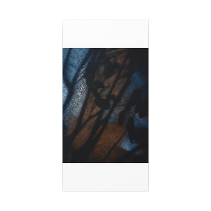 Moonlight Shadow Play Canvas Art - Dark Japandi Ma