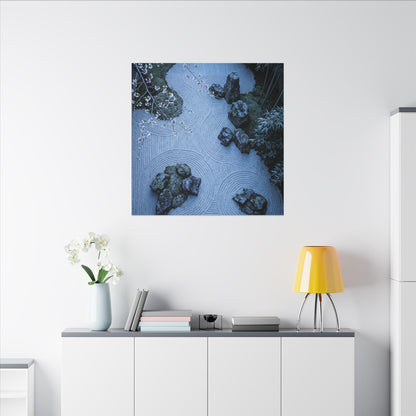 Earthy Silk Drape Canvas Art - Minimal Line Japandi