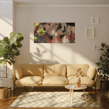 Datsuzoku Ink Brushstroke Canvas Art - Kintsugi Gold Repair