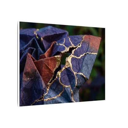 Philosophical Paper Fold Canvas Art - Gold Vein Kintsugi