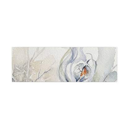 Earthy Incense Smoke Canvas Art - Watercolor Japandi