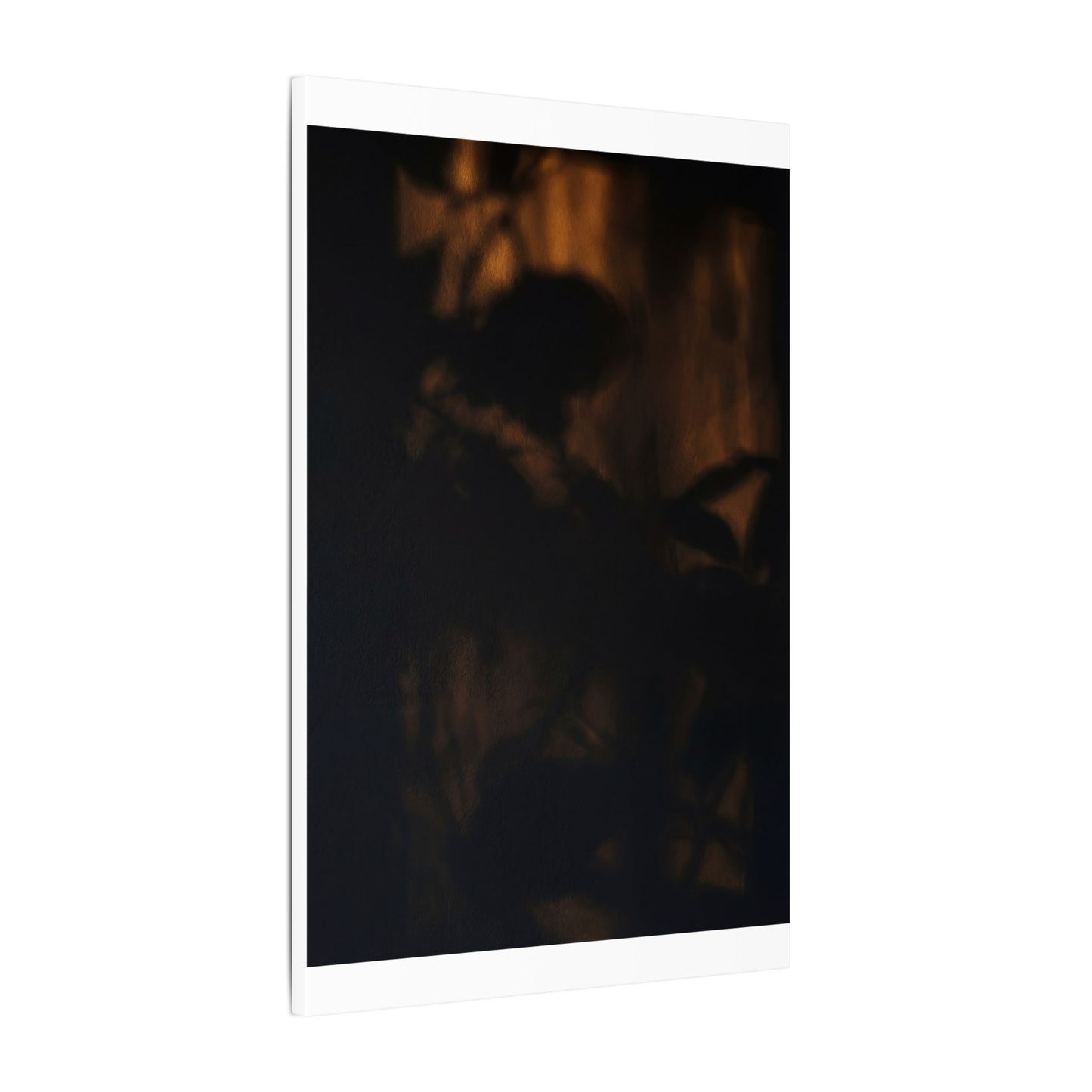 Shadow Play Summer Canvas Art | Dark Japandi Sophisticated Design