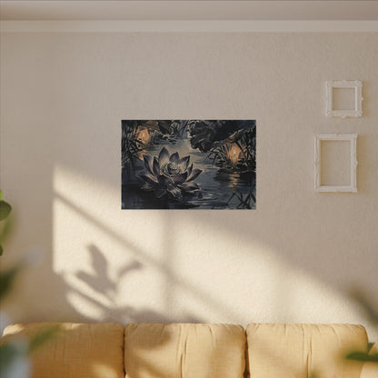 Fukinsei Lotus Flower Canvas Art - Zen Sumi E