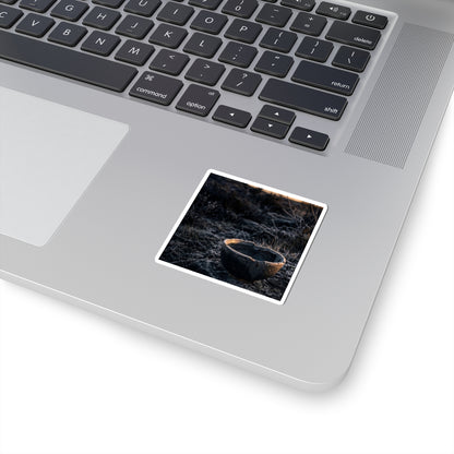 Kanso Ceramic Bowl Sticker - Dark Japandi Dark Texture