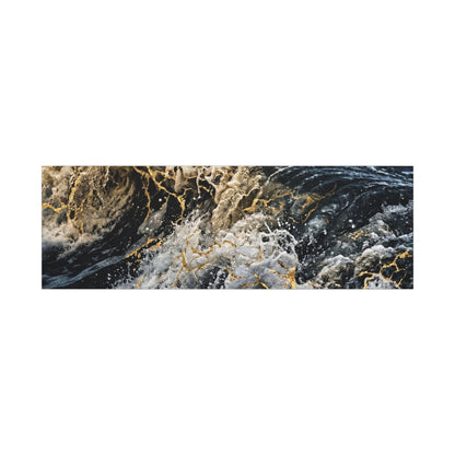 Ocean Wave Winter Canvas Art | Kintsugi Artful Design