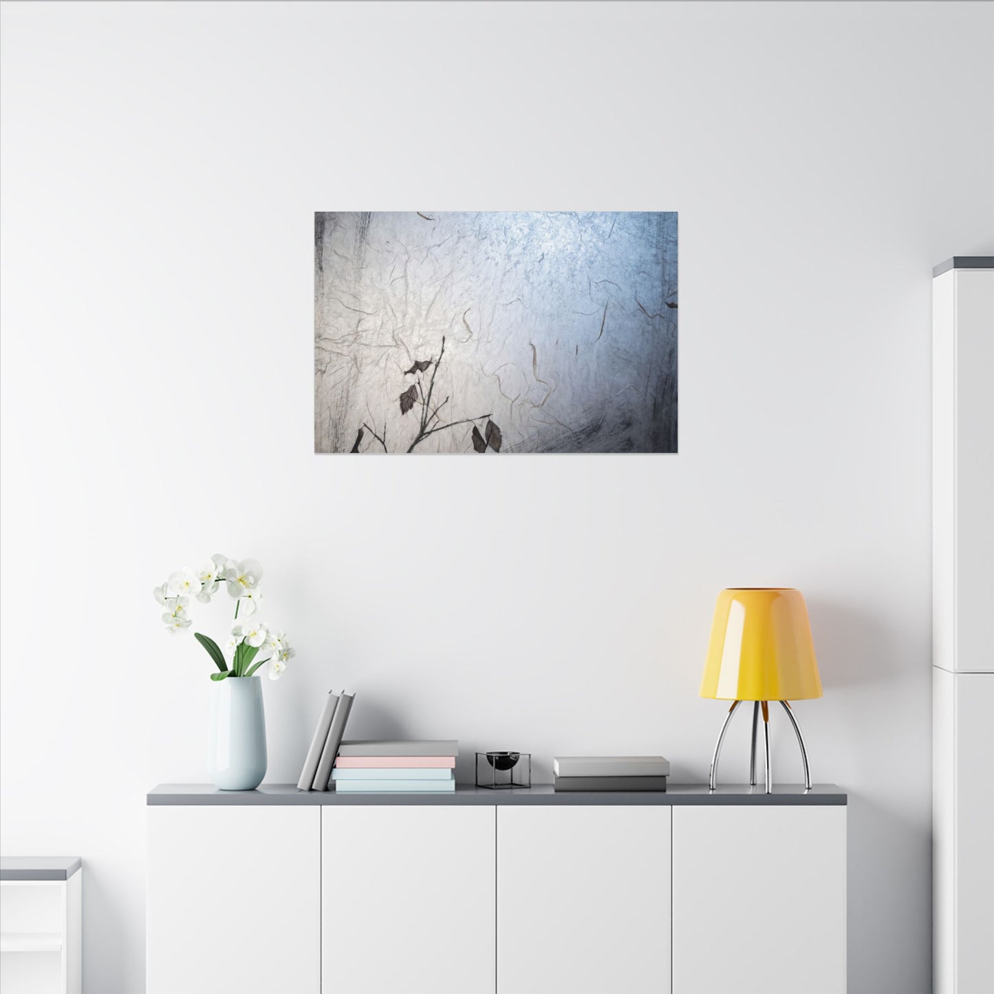 Moonlight Shoji Screen Canvas Art - Japandi Shibui