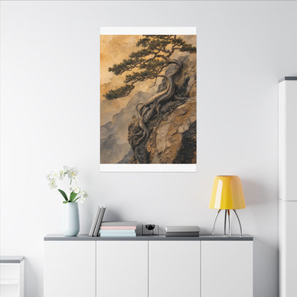 Summer Pine Tree Texture Canvas Art | Cozy Decor