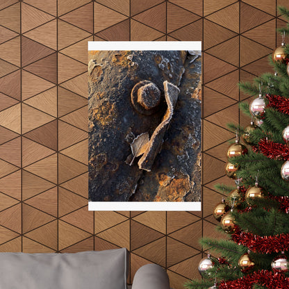 Golden Hour Rust Patina Wall Art Print - Dark Japandi Datsuzoku