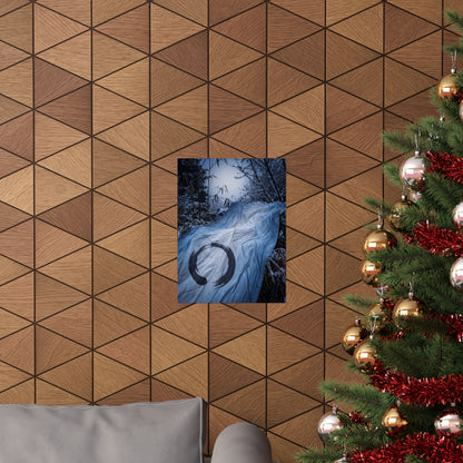 Silk Drape Winter Wall Art Print | Zen Serene Design