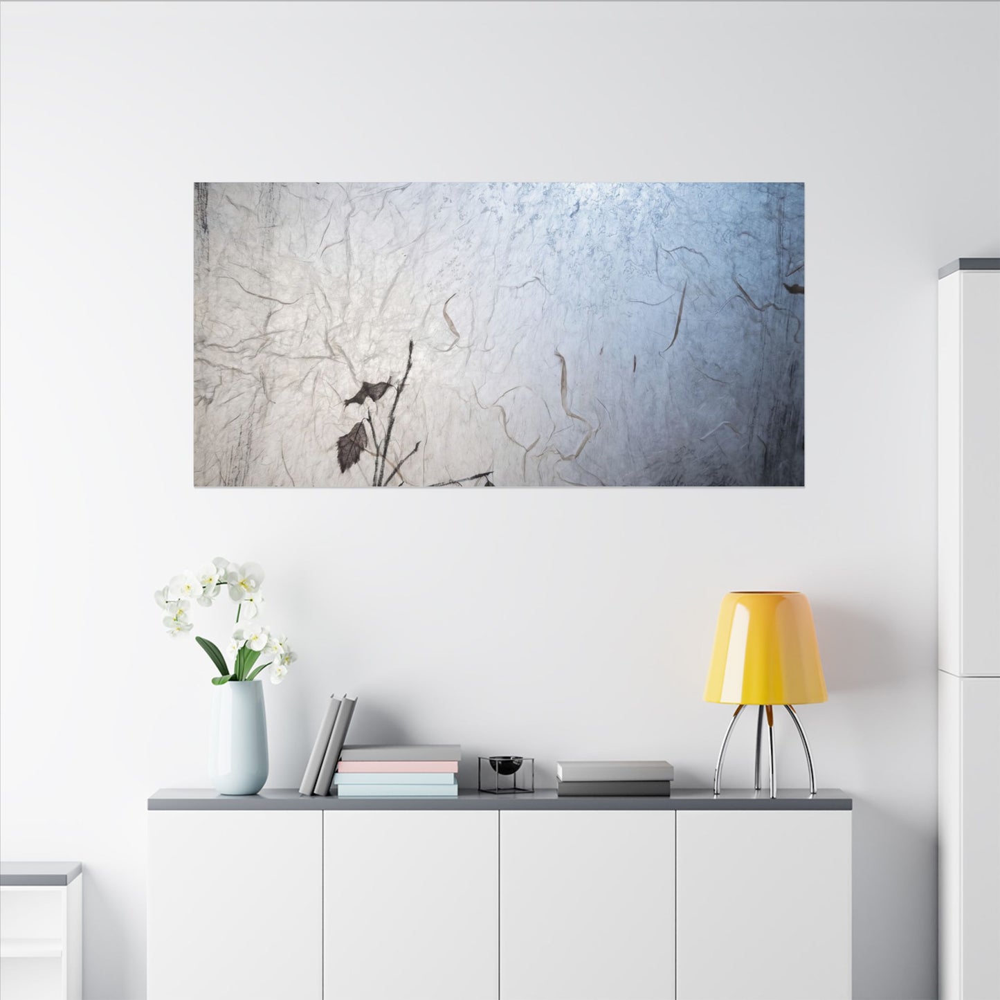 Moonlight Shoji Screen Canvas Art - Japandi Shibui