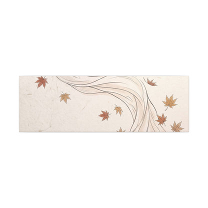 Japandi Silk Drape in Dawn | Minimal Line Canvas Art