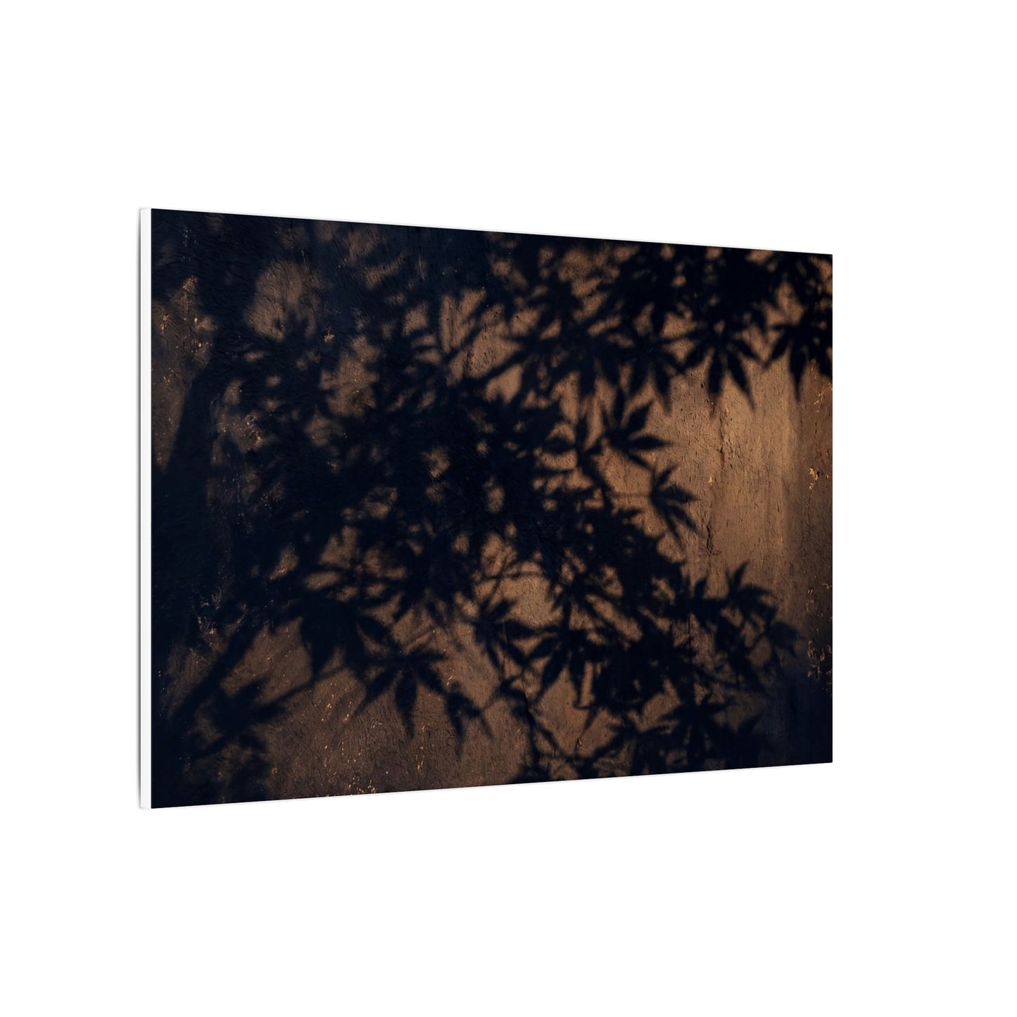 Shadow Play Autumn Canvas Art | Dark Japandi Atmospheric Design