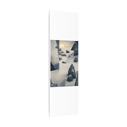 Seijaku Rock Garden Canvas Art - Zen Ukiyo E Inspired