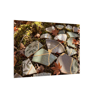 Broken Pottery Japanese Pattern Canvas Art | Elegant Japandi Art