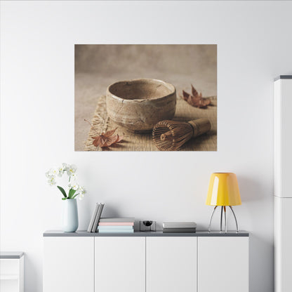 Ma Tea Ceremony Canvas Art - Japandi Texture