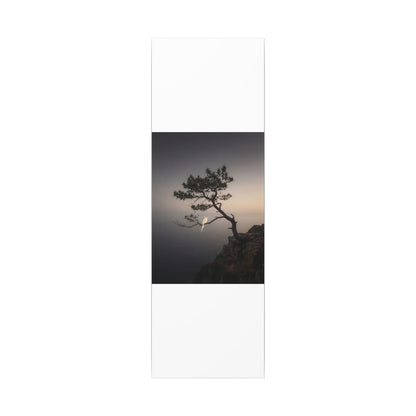 Dawn Pine Tree Canvas Art - Dark Japandi Datsuzoku