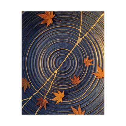 Datsuzoku Water Ripple Wall Art Print - Kintsugi Gold Repair