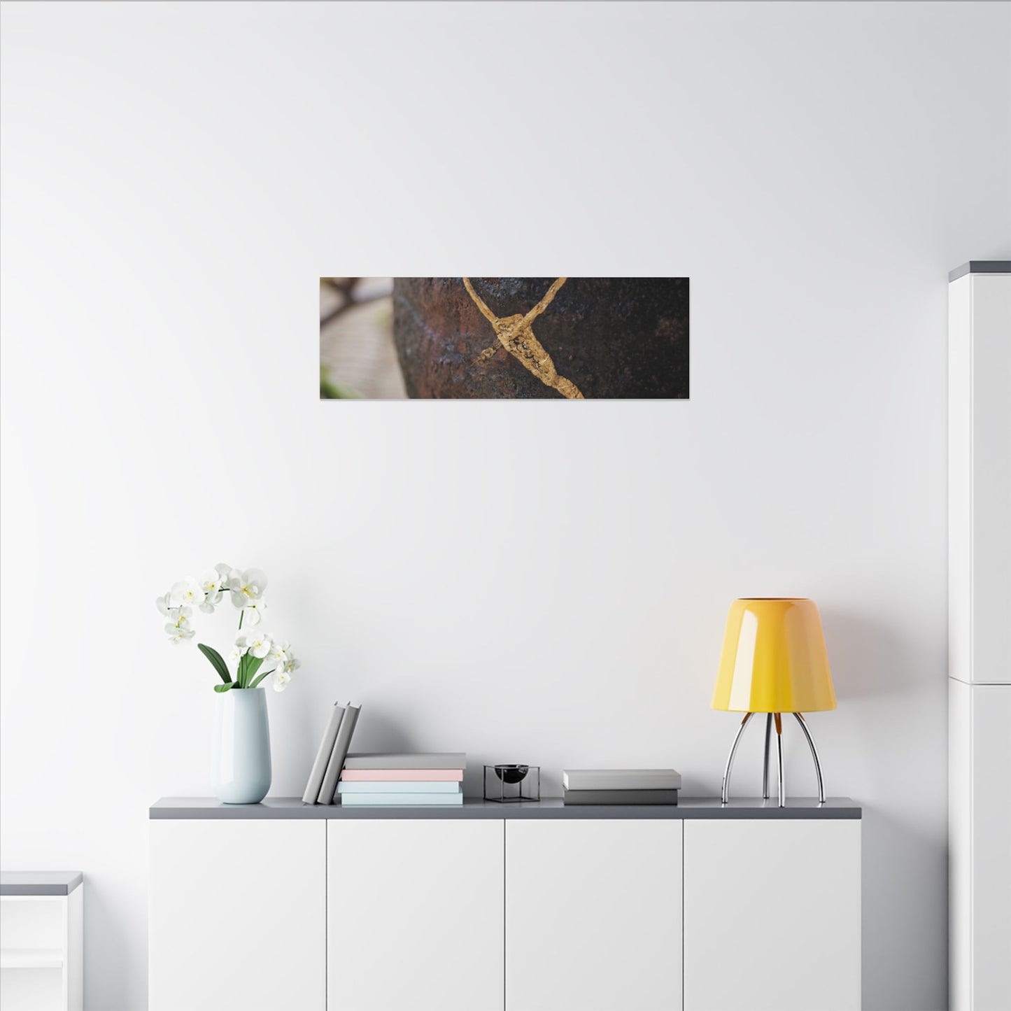 Dawn Tea Ceremony Canvas Art - Kintsugi Mono No Aware